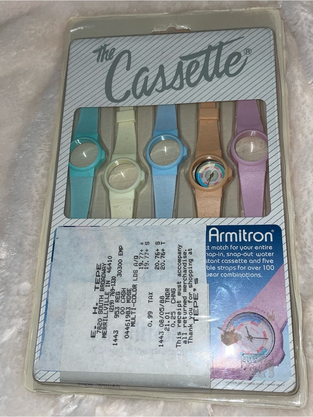 Armitron Pastel watch band set (The Cassette)